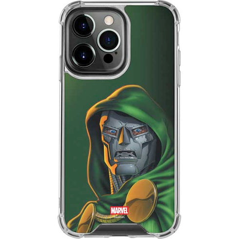Marvel Dr. Doom Portrait iPhone 15 Pro Max Clear Case